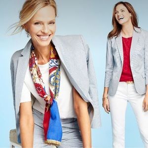 Talbots seersucker jacket. Size 12p